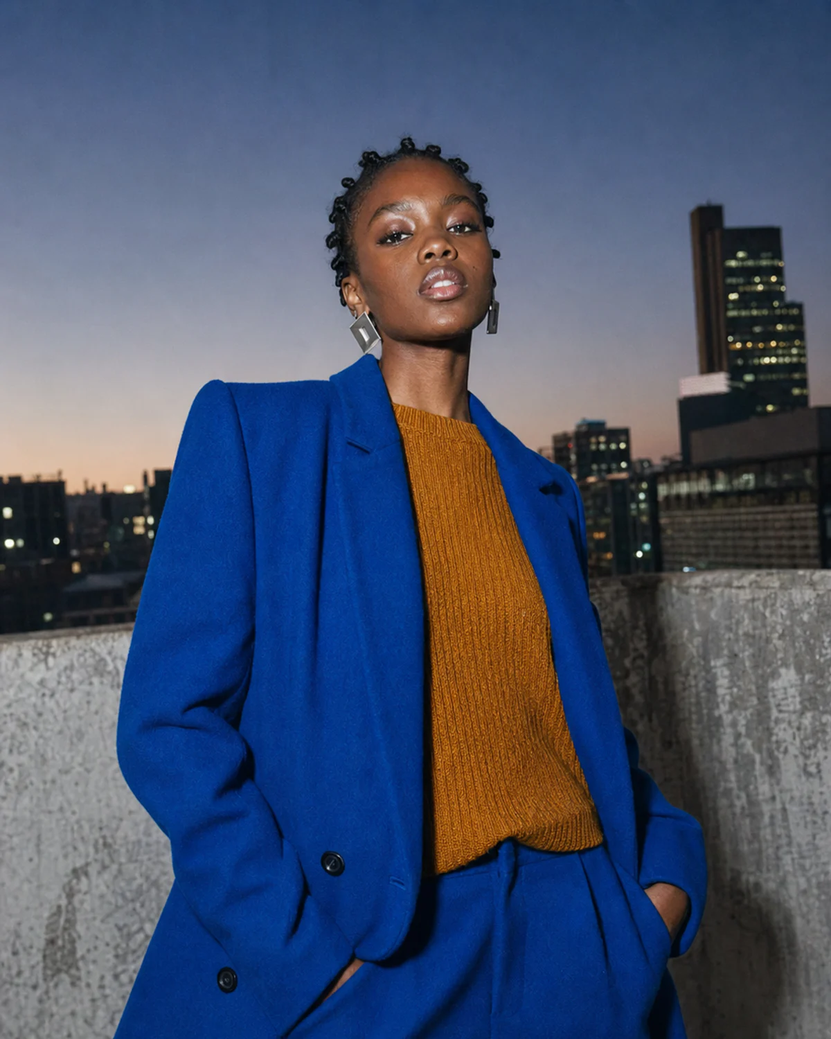 Joburg blue-hour editorial